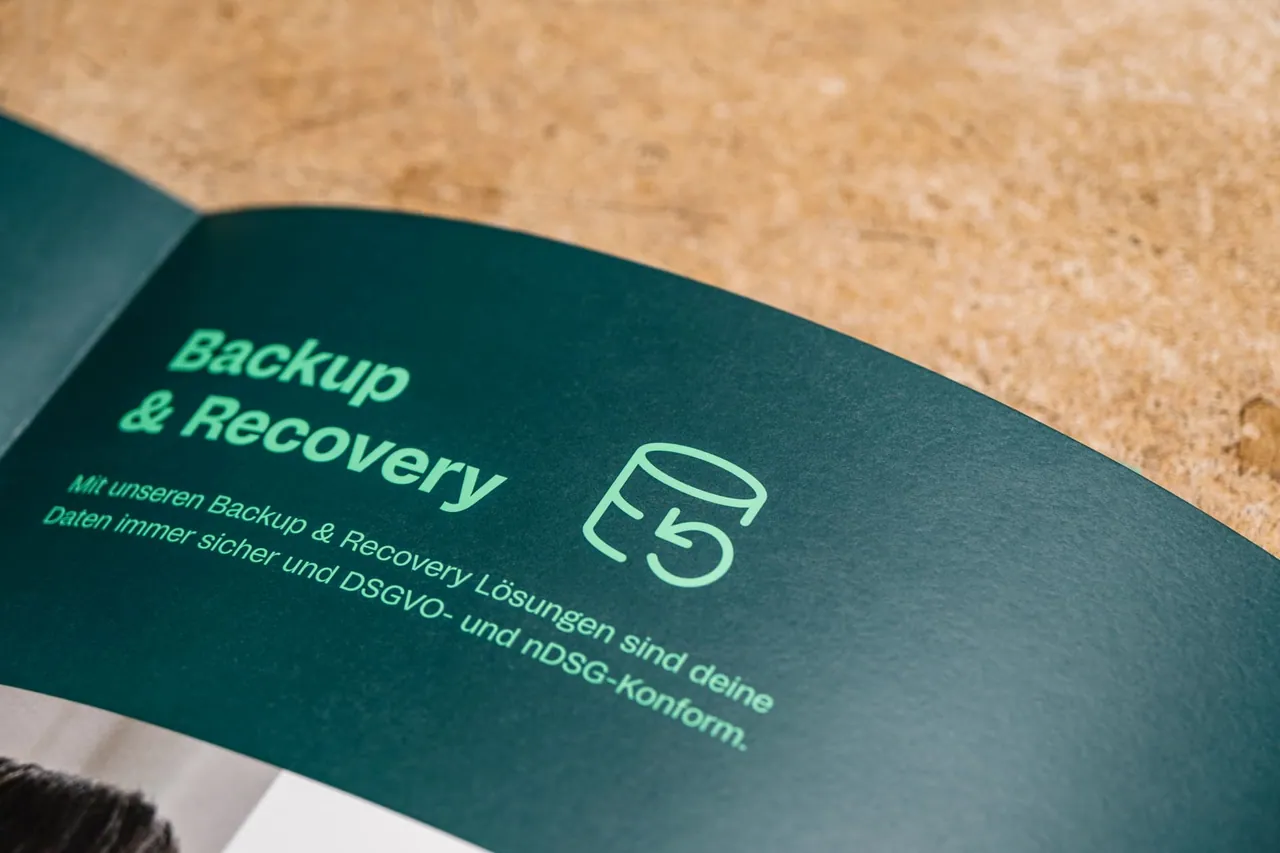 Unternehmensbroschüre von Globalnetworks – Layout und Farbwelt im markensystematischen Design.